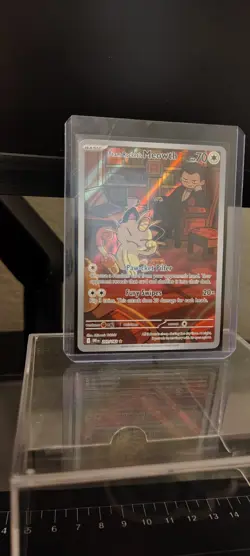 Pokemon TCG Team Rockets Meowth & Giovanni 203/182 - Image 2