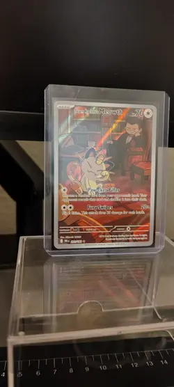 Pokemon TCG Team Rockets Meowth & Giovanni 203/182 - Image 3