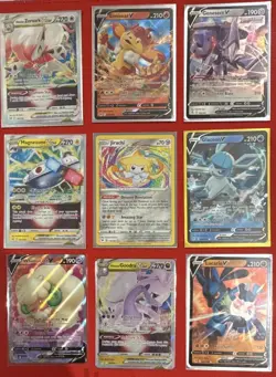 Pokemon TCG Holo 9-Card Lot V/VSTAR/Amazing Rare Hisuian Zoroark Jirachi - Image 1