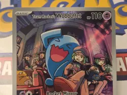 Pokemon TCG: Destined Rivals - Team Rockets Wobbuffet - SVP 203 Black Star Promo - Image 2