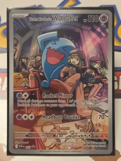 Pokemon TCG: Destined Rivals - Team Rockets Wobbuffet - SVP 203 Black Star Promo - Image 5