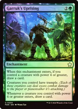 Garruk's Uprising (0220) - Foundations - Uncommon (Foil) - Image 1