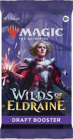MTG Magic The Gathering Wilds of Eldraine Factory Sealed Draft Booster Pack - Image 1