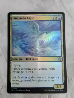 Empyrean Eagle (Foil) MTG FDN Foundations | Azorius Bird Spirit Flying Lord | NM - Image 1