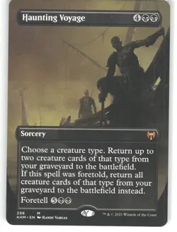 Haunting Voyage (Borderless) M Kaldheim 296 NM - Image 1