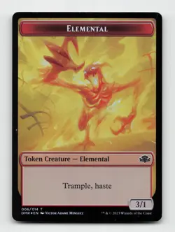 Elephant // Elemental Foil Token 9 // 6 DMR Magic: The Gathering LP - Image 2