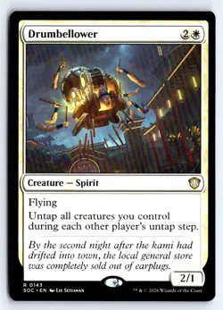Drumbellower 143 Rare Commander: Secrets of Strixhaven Magic: The Gathering NM - Image 1