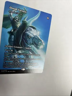 Doom Variant Roaming Throne Borderless Nonfoil Superheros Card #0099 MTG LP - Image 2