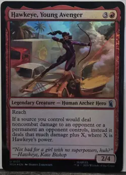Magic: The Gathering Hawkeye, Young Avenger 131 Marvel Super Heroes Foil - Image 1