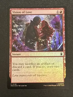 MTG Marvel Super Heroes Vision of Love Foil 0158 - Image 1
