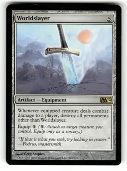Worldslayer LP Magic 2012 (M12) 222 MTG Regular Rare - Image 1