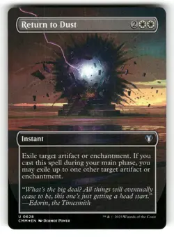 Return to Dust (Borderless) NM Foil Commander Masters 628 MTG Uncommon - Image 1