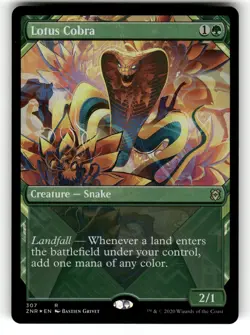 Lotus Cobra (Showcase) NM Foil Zendikar Rising 307 MTG Rare - Image 1