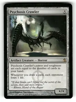 Psychosis Crawler LP Mirrodin Besieged 126 MTG Regular Rare - Image 1
