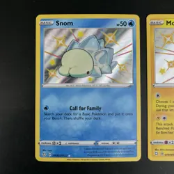 Pokemon TCG Shining Fates Baby Shiny Lot of 2 - Snom SV033 & Morpeko SV044 - Image 2