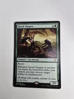 Wizards Qasali Slingers Commander 2017 033/309 Creature Green Rare Regular 3/5 - Image 1