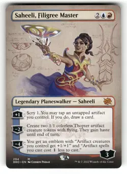 Saheeli, Filigree Master (Borderless) NM The Brothers' War 294 MTG Regular - Image 1