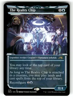 The Reality Chip (Showcase) NM Kamigawa: Neon Dynasty 374 MTG Regular Rare - Image 1