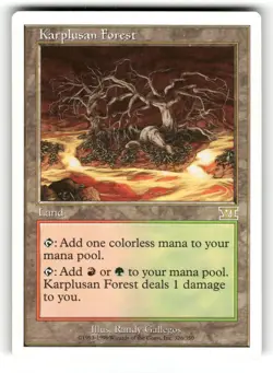 Karplusan Forest NM Classic Sixth Edition 326 MTG Regular Rare - Image 1
