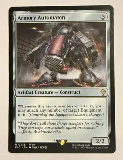 NM Armory Automaton, MTG, Final Fantasy Commander, Magic the Gathering, 336 - Image 1