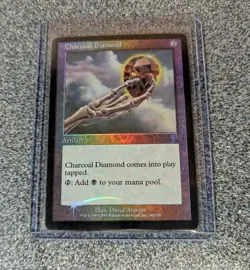 MTG FOIL Charcoal Diamond 7th Edition Magic the Gathering - Image 1