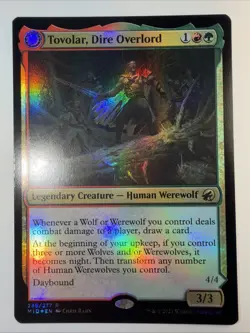 Tovolar, Dire Overlord / Tovolar, the Midnight Scourge FOIL Midnight Hunt NM - Image 1