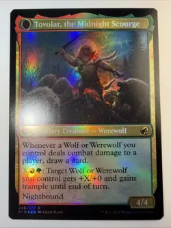 Tovolar, Dire Overlord / Tovolar, the Midnight Scourge FOIL Midnight Hunt NM - Image 3