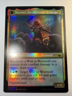 Tovolar, Dire Overlord / Tovolar, the Midnight Scourge FOIL Midnight Hunt NM - Image 4