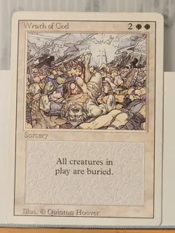 Mtg WRATH OF GOD MP Revised Edition -Argo- - Image 1