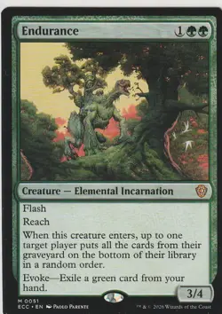 Endurance 51 Mythic Commander: Lorwyn Eclipsed Magic: The Gathering Near Mint - Image 1