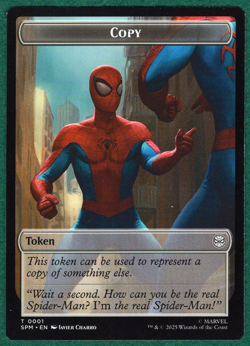 Copy & Human Citizen Double-Sided Token -Marvel's Spider-Man SPM #1 & 4 MTG Card - Image 2