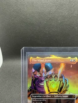 Magic: The Gathering Marvel Super Heroes The Mind Stone (borderless) Foil 0386 - Image 4