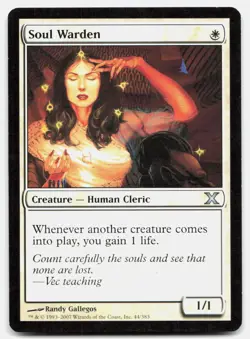 Soul Warden 44 Uncommon 10th Edition Magic: The Gathering Lightly Played - Image 1