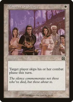 Moment of Silence NonFoil Mercadian Masques 28 NM MTG - Image 1