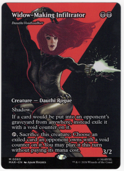 Widow-Making Infiltrator - Dauthi Voidwalker (Borderless) 63 MTG Mythic NM - Image 1
