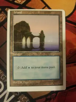 Island MISPRINT Magic The Gathering MTG Card - Miscut - Image 1
