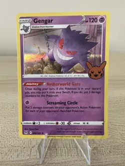 Gengar 066/196 Holo Rare Lost Origin Trick or Trade Pokemon NM - Image 1