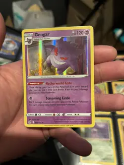 Pokemon Gengar NM Lost Origin Holo Rare 066/196 INVERTED BACK ERROR MISPRINT - Image 1