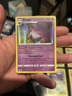 Pokemon Gengar NM Lost Origin Holo Rare 066/196 INVERTED BACK ERROR MISPRINT - Image 4