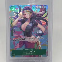 Nico Robin P-111 P ASIA PROMO One Piece Mini-tin Pack Set vol.2 Japanese Green - Image 1