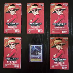 Carrying On His Will - One Piece - Sleeved Packs (Lot Of 5) Plus - Free SR Card - Image 1