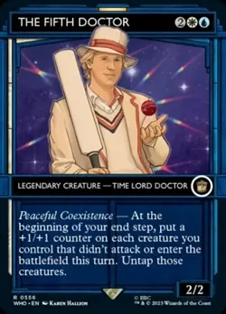Light Play, English MTG Foil The Fifth Doctor - Foil - Showcase Doctor Who Magic - Image 1