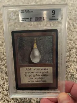 mtg Beta Mox Pearl BGS 9 Quad++ - Image 1