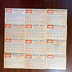 Lot Of 30 1960 Fleer Baseball Greats Cards All Hofer's-NO Dups - Image 3