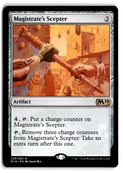 Magistrate's Scepter - NM Near Mint - Core Set 2019 # 238 - MTG Magic - Image 1