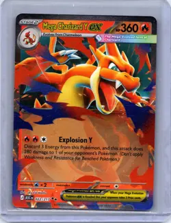 Mega Charizard Y ex 022/217 Double Rare Ascended Heroes Pokemon Holo Near Mint - Image 1