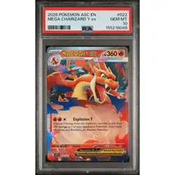 PSA 10 2026 Pokemon Ascended Heroes #022/217 Mega Charizard Y ex Double Rare - Image 2