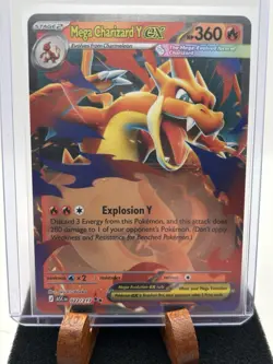 Mega Charizard Y ex 022/217 Double Rare Ascended Heroes Pokemon Holo NM CLEAN🔥 - Image 1
