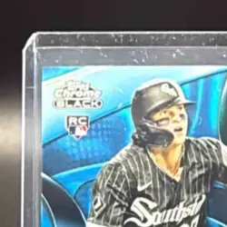 2025 Topps Chrome Black Brooks Baldwin #131 Blue Refractor 32/150 RC White Sox - Image 3