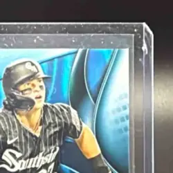 2025 Topps Chrome Black Brooks Baldwin #131 Blue Refractor 32/150 RC White Sox - Image 5